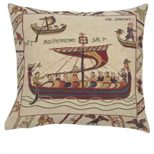 Les Normands French Tapestry Pillow Cover Cotton  18x18 Inch Jacquard Woven Cushion Cover