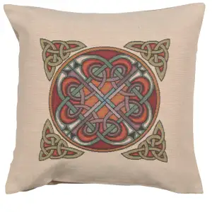 Hilton Celtic French Tapestry Pillow Cover 18x18 Inch Cotton Jacquard Woven Cushion Cover