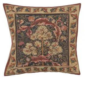 William Morris Acanthus French Tapestry Pillow Cover 18x18 Cotton Jacquard Woven Cushion Cover