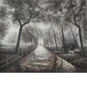 Peaceful Park Stroll Canvas Wall Art 20x24 Landscape Scenic Decorative Home Decor