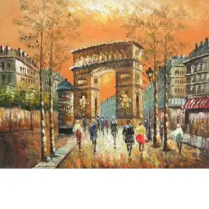 The Arc de Triomphe Canvas Wall Art 20x24 Paris French Landmark Home Decor