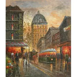 Paris Delights Canvas Wall Art 36x24 French Paris Cityscape Decorative Home Decor