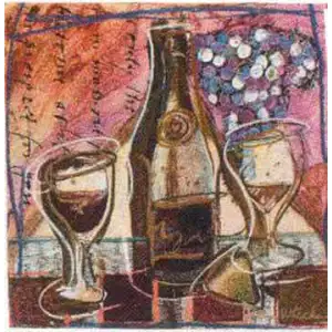 Vincanto Fine Art Tapestry Wall Hanging 26 in. x 26 in. Jacquard Woven Decorative Wall Art