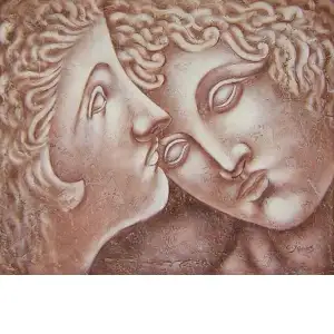 Statuettes Canvas Oil Painting 24x36 Figurative Still Life Decorative Wall Art Home Decor