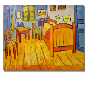 Bedroom at Arles Canvas Wall Art 24x36 Van Gogh Fine Art Home Decor