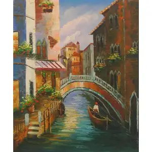 Passing Under Canvas Wall Art 36x24 Bridge Landscape Contemporary Home Decor