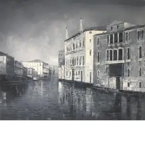 City of Venice Canvas Wall Art 24x36 Italian Cityscape European Home Decor