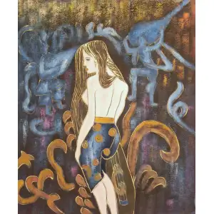 Bearer of Tradition Canvas Wall Art 24x20 Cultural Figurative Decorative Home Decor