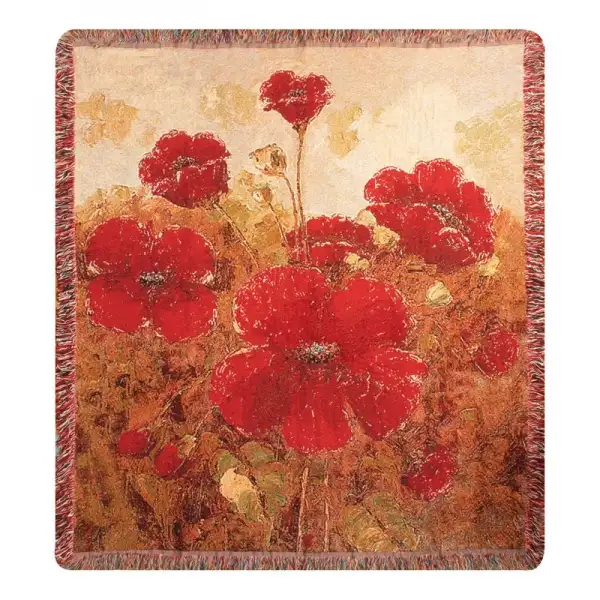 Garden Red Poppies
