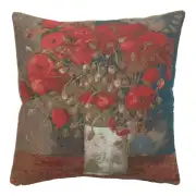 Van Gogh Poppies European Cushion Cover