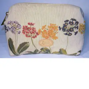 Spring Floral Tapestry Handbag 7x10 Inch Flower Woven Purse Vintage Womens Fashion Accessory