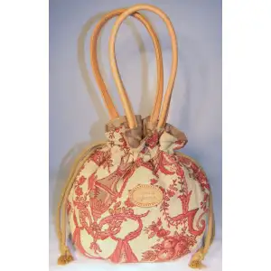 Rouge Classique Tapestry Handbag 8x8 Inch Classic Woven Purse Vintage Womens Fashion Accessory