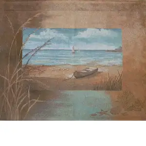 Carolina Morning I Fine Art Tapestry 35 x 42 in Landscape Jacquard Woven Wall Hanging Home Decor