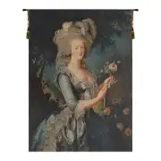 Marie Antoinette with Rose European Tapestry Wall Hanging