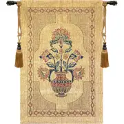 Flowers in Pot European Tapestry Wall Hanging