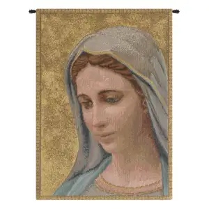 Raoul Vitale Madonna di Medjugorie Religious Tapestry Wall Hanging 9 x 6 in Christian Jacquard Woven Wall Art
