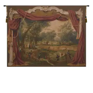 Carle Vernet Promenade Napoleonienne Vintage Tapestry Wall Hanging 58 x 78 Jacquard Woven Napoleonic Wall Art