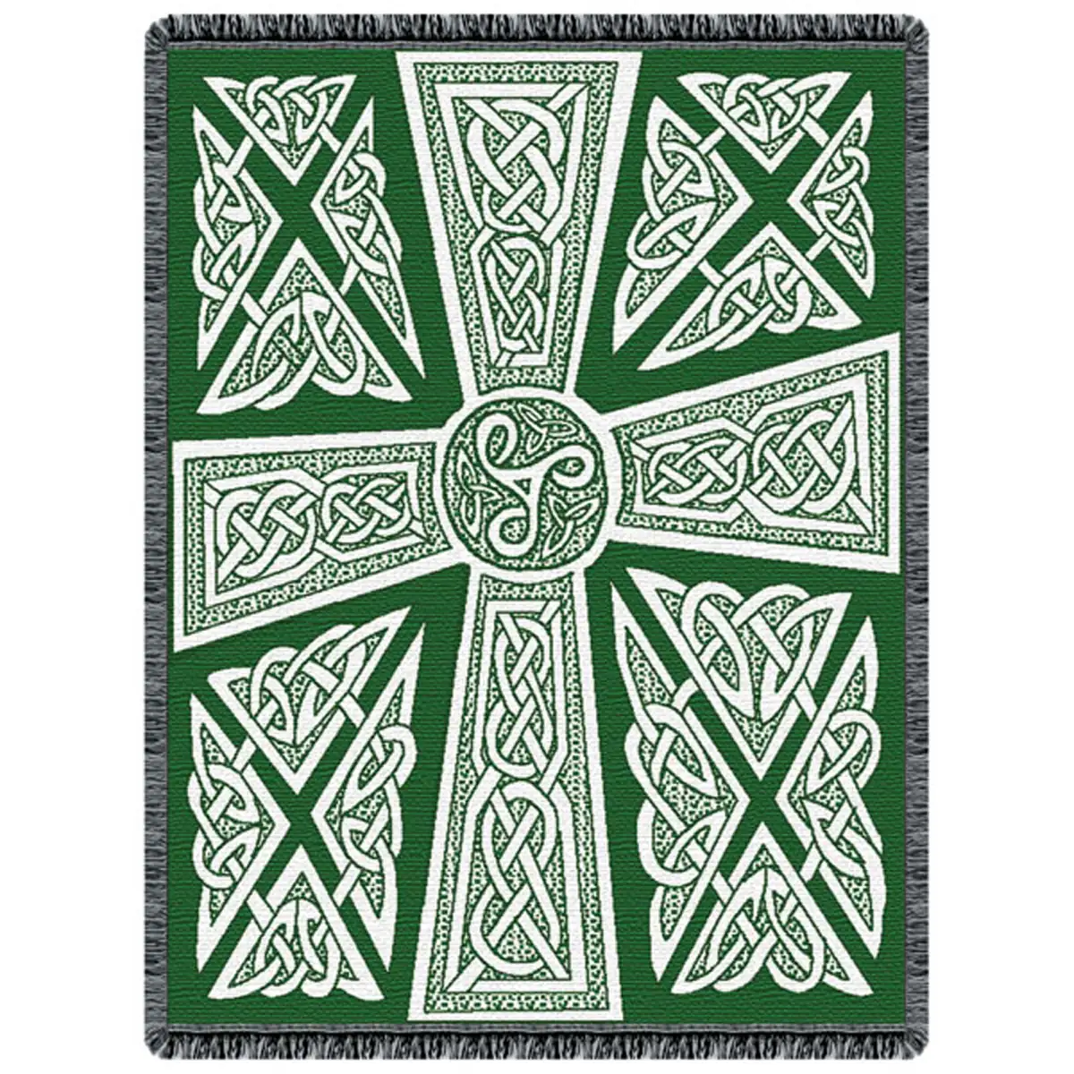 Celtic Crosses North American Made Decorative Woven Tapestry Throw Blanket NEW