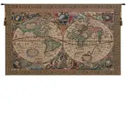 Map Mercator Tapestry Wall Art