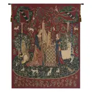 Lady and the Organ II Tapestry Wall Art