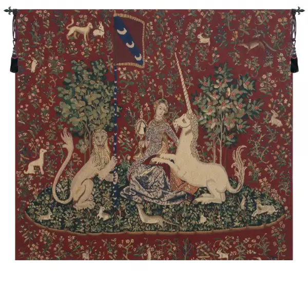 Lady and the Mirror Tapestry Wall Art