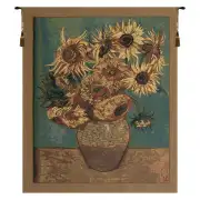 Sunflowers, Gold Tapestry Wall Art