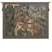 Falcon Hunt II Tapestry Wall Art