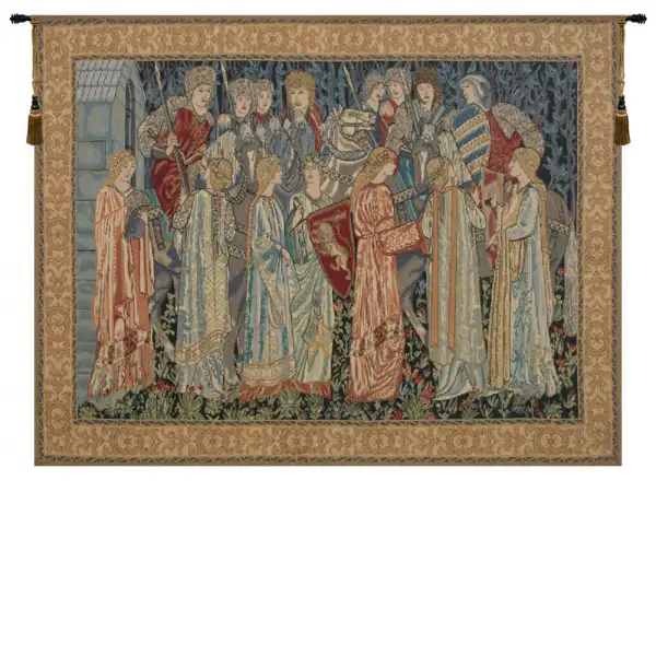 Knights Departure Tapestry Wall Art