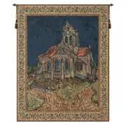 Church of Auvers Tapestry Wall Art