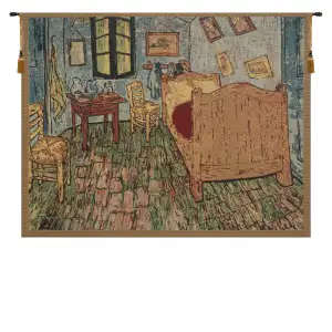 Vincent Van Gogh The Bedroom Tapestry Wall Hanging 33 x 40 in Impressionist Bedroom Jacquard Woven Fine Art Decor