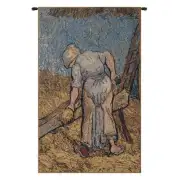 Van Gogh's Flax Harvest Tapestry Wall Art