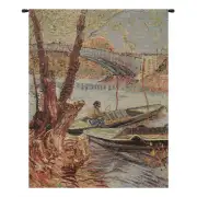 Van Gogh Fishing in the Spring  Tapestry Wall Art