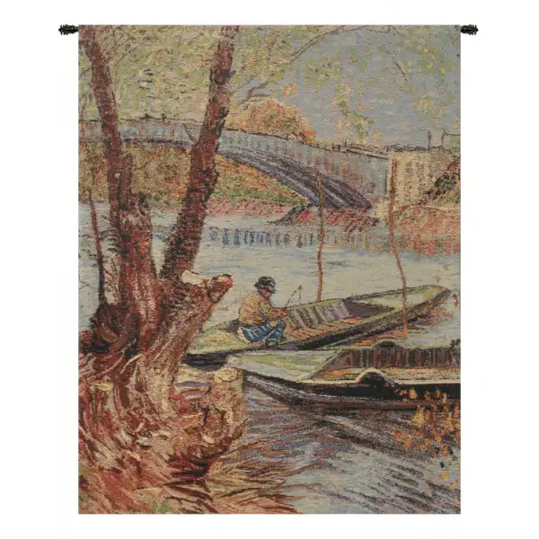 Van Gogh Fishing in the Spring Tapestry Wall Art