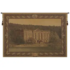 Chatsworth Castle European Tapestry Wall Hanging  56x72 Inch Cotton Jacquard Woven Wall Tapestry