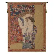 Klimt's Mother and Child Tapestry Wall Art