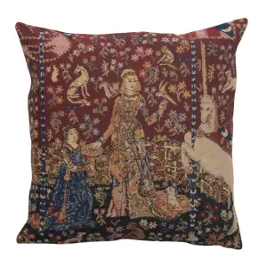 Medieval Taste III Tapestry Pillow Cover 16x16 Inch Cotton Jacquard Woven Cushion Cover