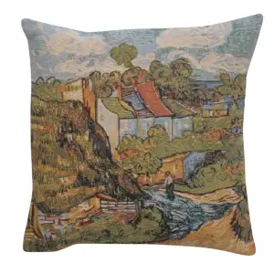 Vincent Van Gogh The House Tapestry Pillow Cover 16x16 Inch Cotton Jacquard Woven Cushion Cover