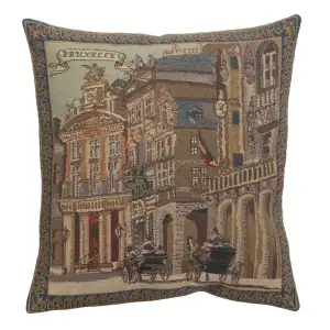 Vintage Maison de Cygne Tapestry Pillow Cover 16x16 Inch Cotton Jacquard Woven Cushion Cover