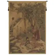 The Orange Gatherers European Tapestry Wall Hanging
