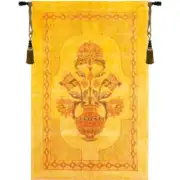 Flowers in a Vase European Tapestry Wall Hanging