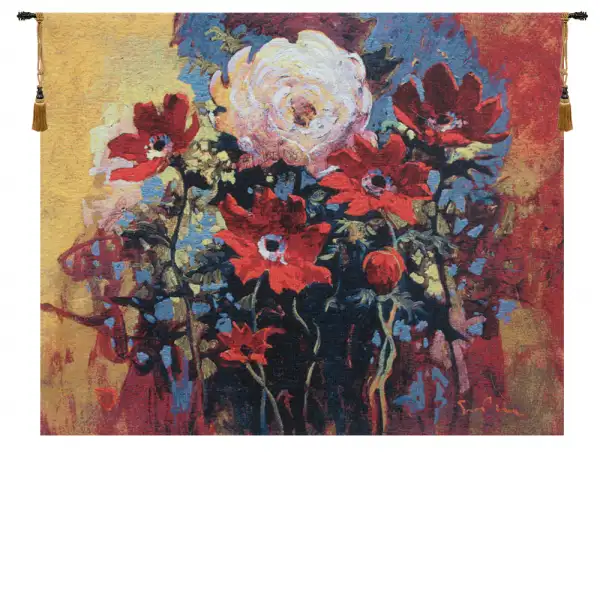 Bouquet by Simon Bull Belgian Wall Tapestry
