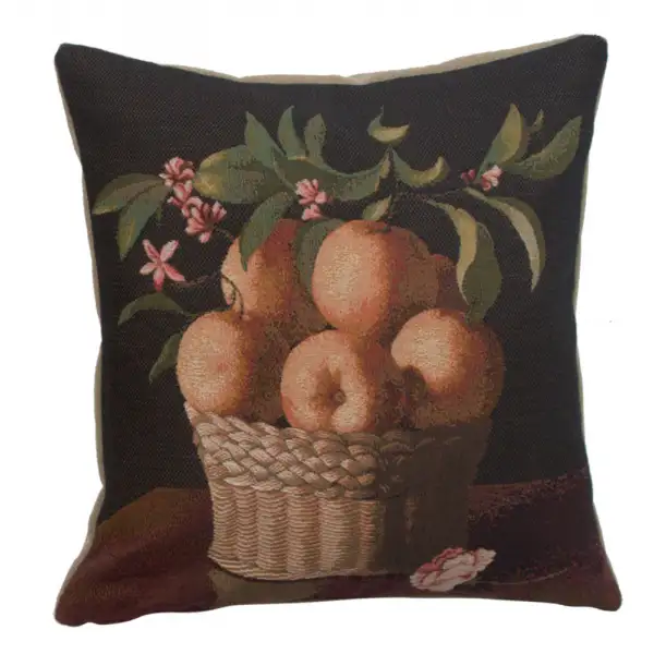 Orange Basket European Cushion Cover