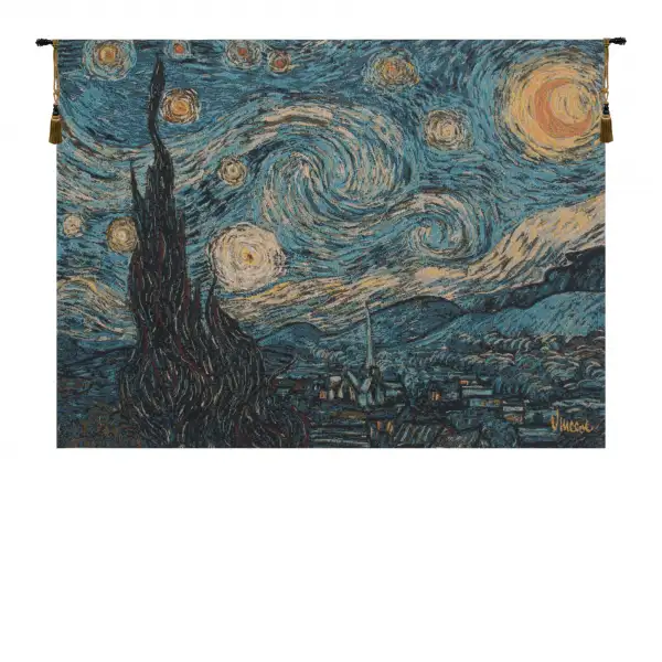 The Starry Night European Tapestry Wall Hanging