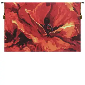 Simon Bull These Dreams Tapestry Wall Hanging 20 x 33 in Contemporary Floral Jacquard Woven Fine Art Decor