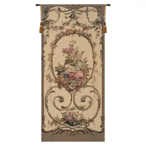 Rembrandt Jessica Grey Tapestry Wall Hanging 64 x 28 in Classical Portrait Jacquard Woven Fine Art Wall Decor