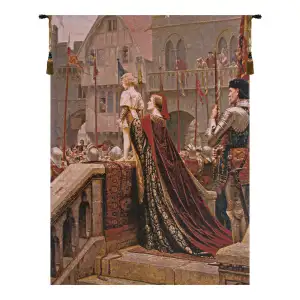 Edmund Blair Little Prince Tapestry Wall Hanging 52 x 38 in Medieval Knight Jacquard Woven Romantic Wall Decor