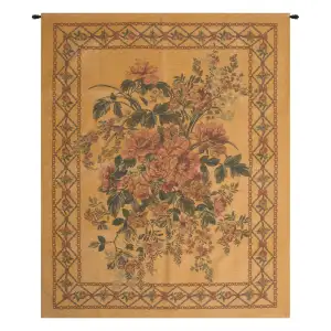 Floralie European Tapestry Wall Hanging 69x55 Inch Cotton Jacquard Woven Wall Tapestry