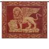 Red Lion Leone Rosso Heraldic Italian Tapestry Wall Art Hanging (New) 20x26 inch
