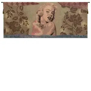 Andy Warhol Marilyn Monroe Tapestry Wall Hanging 25 x 56 in Pop Art Portrait Jacquard Woven Wall Decor