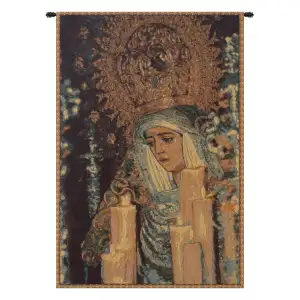 St. Seville Italian Tapestry Wall Hanging 19x12 Inch Cotton Jacquard Woven Wall Tapestry